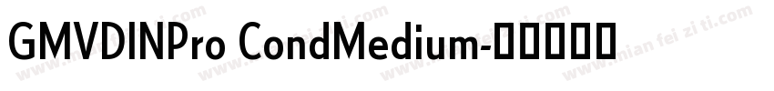 GMVDINPro CondMedium字体转换